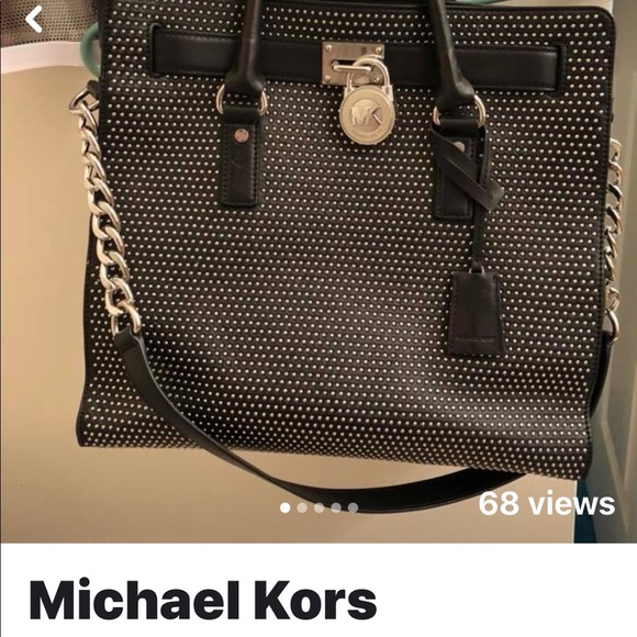 Michael Kors Large Hamilton Bag w/beading